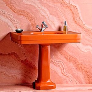 Wastafel op zuil Orange