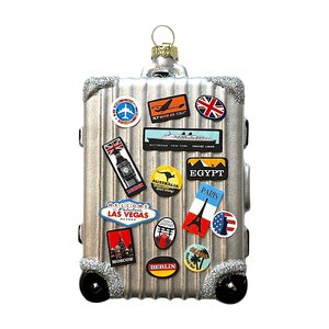 Christmas Decoration Little Rolling Suitcase