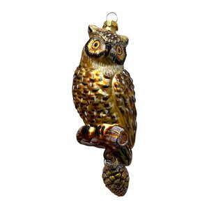 Christmas Decoration Owl with Small Cone