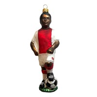 Christmas Decoration Black Soccer Player