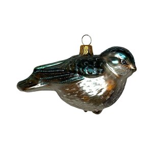 Kerstbal  Musje Blauw