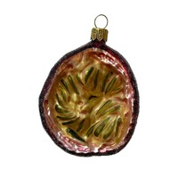 Kerstbal Passievrucht Half Frosted