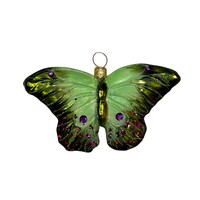 Kerstbal Vlinder Groen