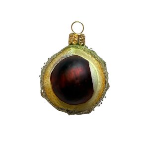 Christmas Decoration Chestnut Open Frosted