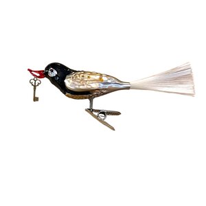 Christmas Decoration Little Bird with a Key
