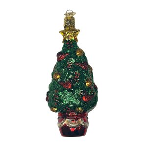Kerstbal Dennenboom met Vogels
