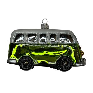 Kerstbal Volkswagenbusje Groen