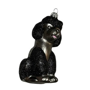 Christmas Decoration Happy Black Poodle