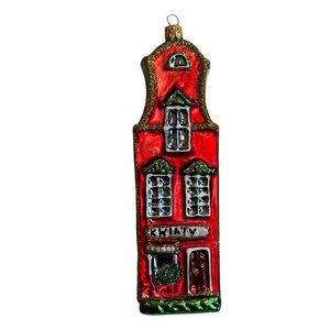 Christmas Decoration Little House Red