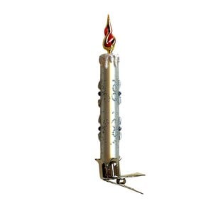 Christmas Clip Classic Candle Ice White