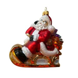 Christmas Decoration Santa on a Little Sleigh