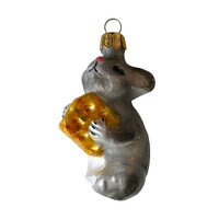 Christmas Decoration Little Mouse with Cheese