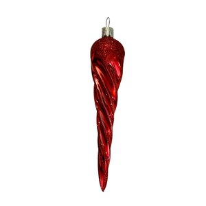 Christmas Decoration Icicle Red Shiny