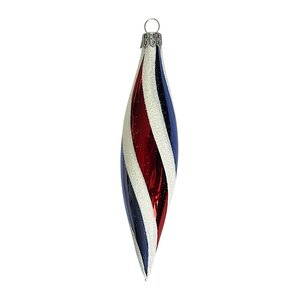 Christmas Decoration Icicle Swirl Red-White-Blue