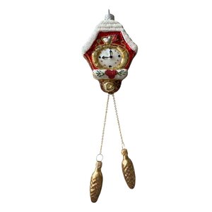 Kerstbal Rode Koekoeksklok Klein