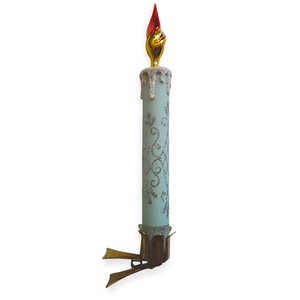 Christmas Clip Classic Candle Ice White