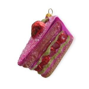 Christmas Decoration Pink Strawberry Cake