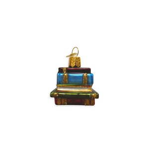 Kerstbal Boekenstapeltje Mini