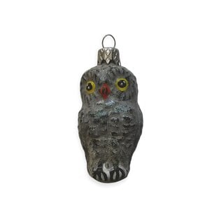 Christmas Decoration Small Owl Grey