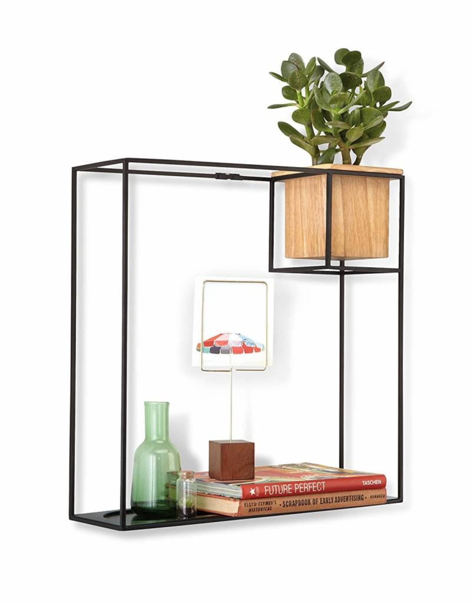 Umbra - Cubist shelf large sand/blk