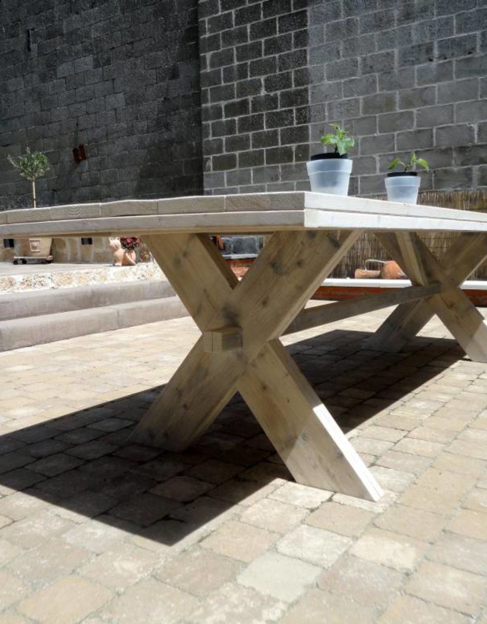 Lorena tafel - Steigerhout