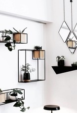 Umbra - Cubist shelf large sand/blk