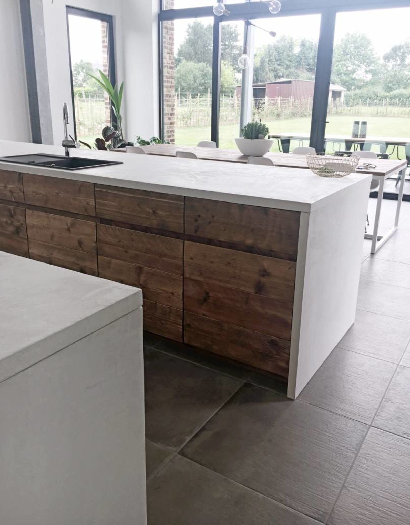 Keuken - steigerhout met mortex -niet bestelbaar via webshop