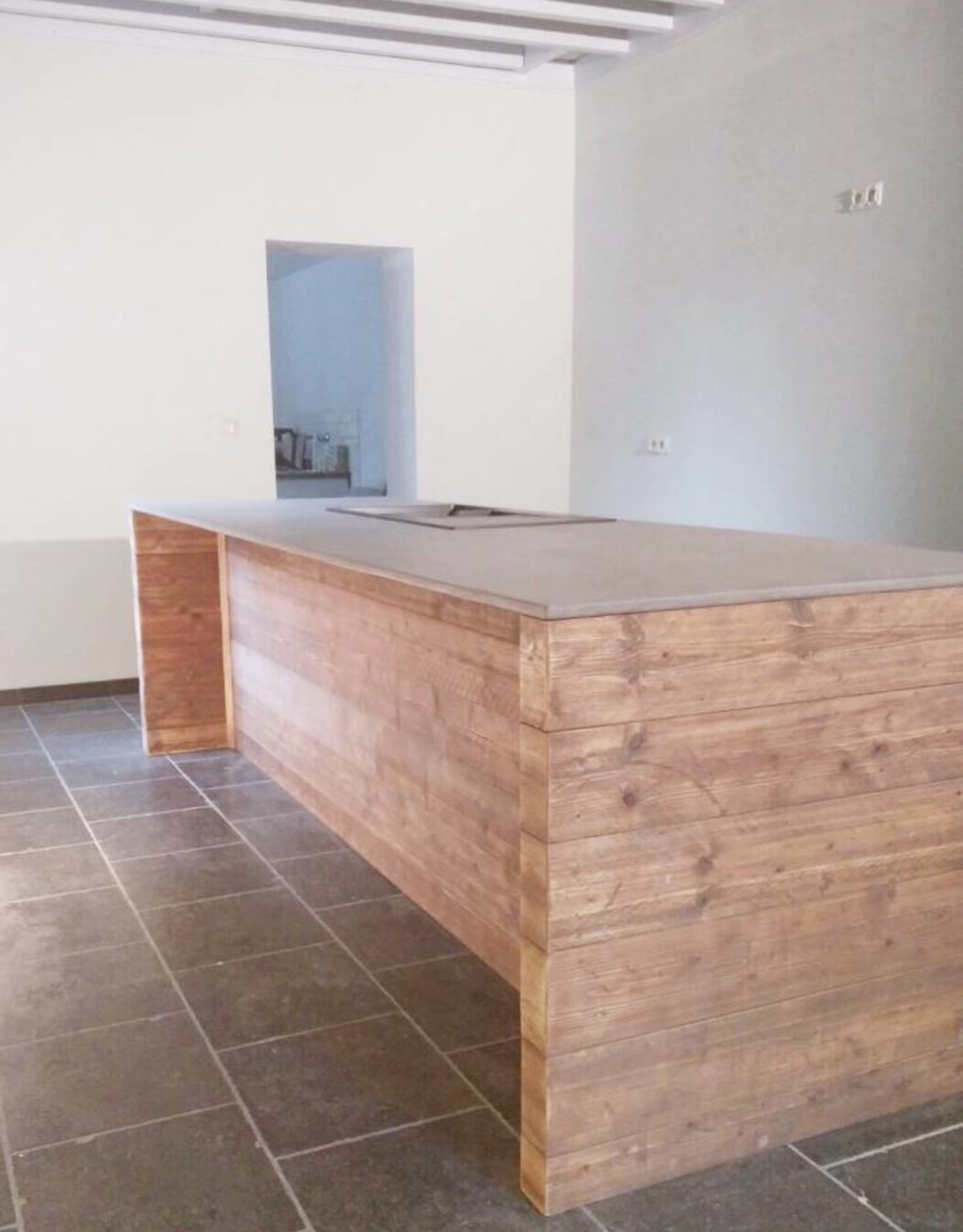 Keuken - eiland steigerhout met mortex - niet bestelbaar via webshop