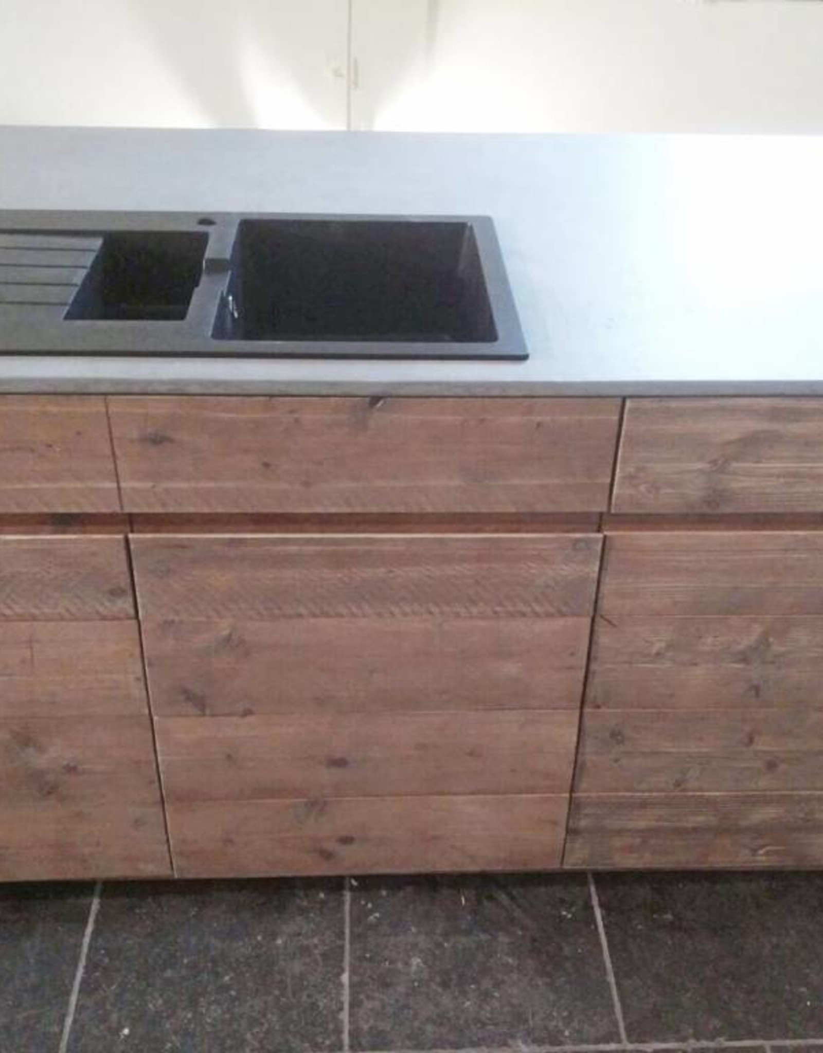 Keuken - eiland steigerhout met mortex - niet bestelbaar via webshop