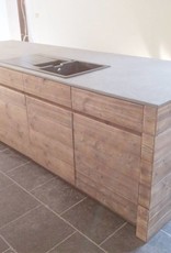 Keuken - eiland steigerhout met mortex - niet bestelbaar via webshop