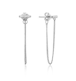 Ania Haie Ania Haie - Oorbellen - Shimmer chain stud Silver