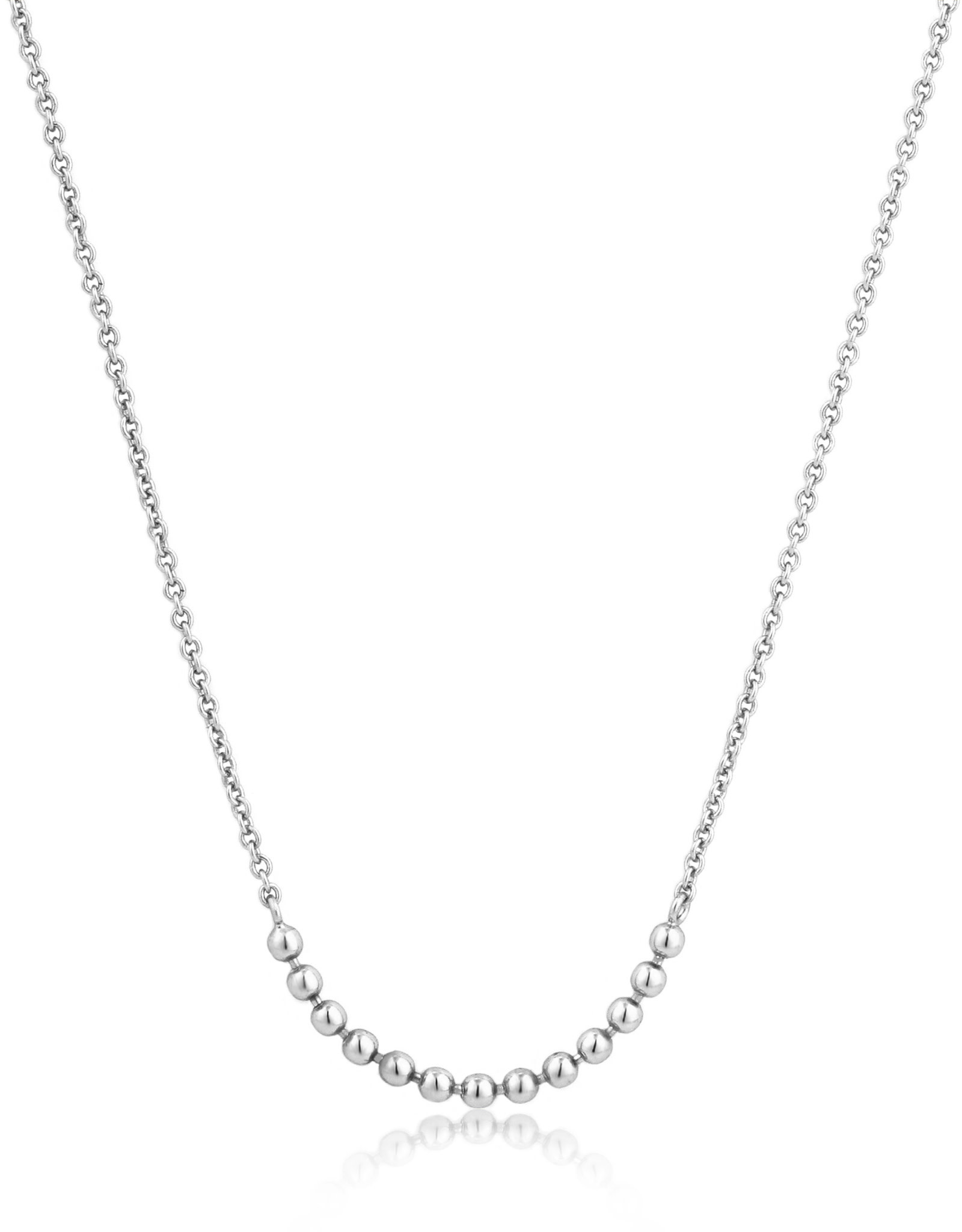 Ania Haie Ketting - Modern multiple balls - Zilver