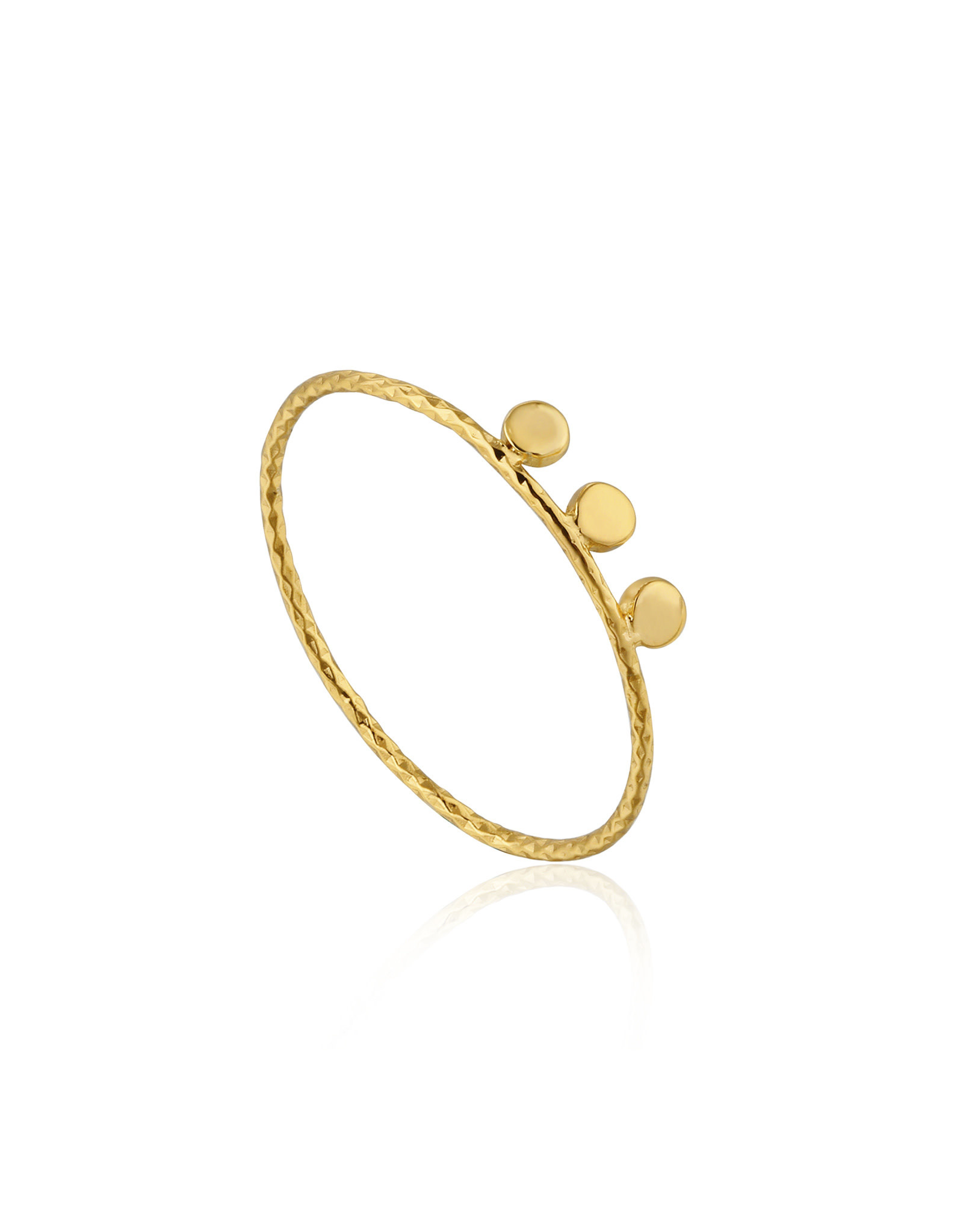 Ania Haie Ania Haie - Ring - Texture tripple disc ring