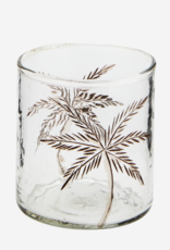 Madam Stoltz Glass votive w/ cutting M