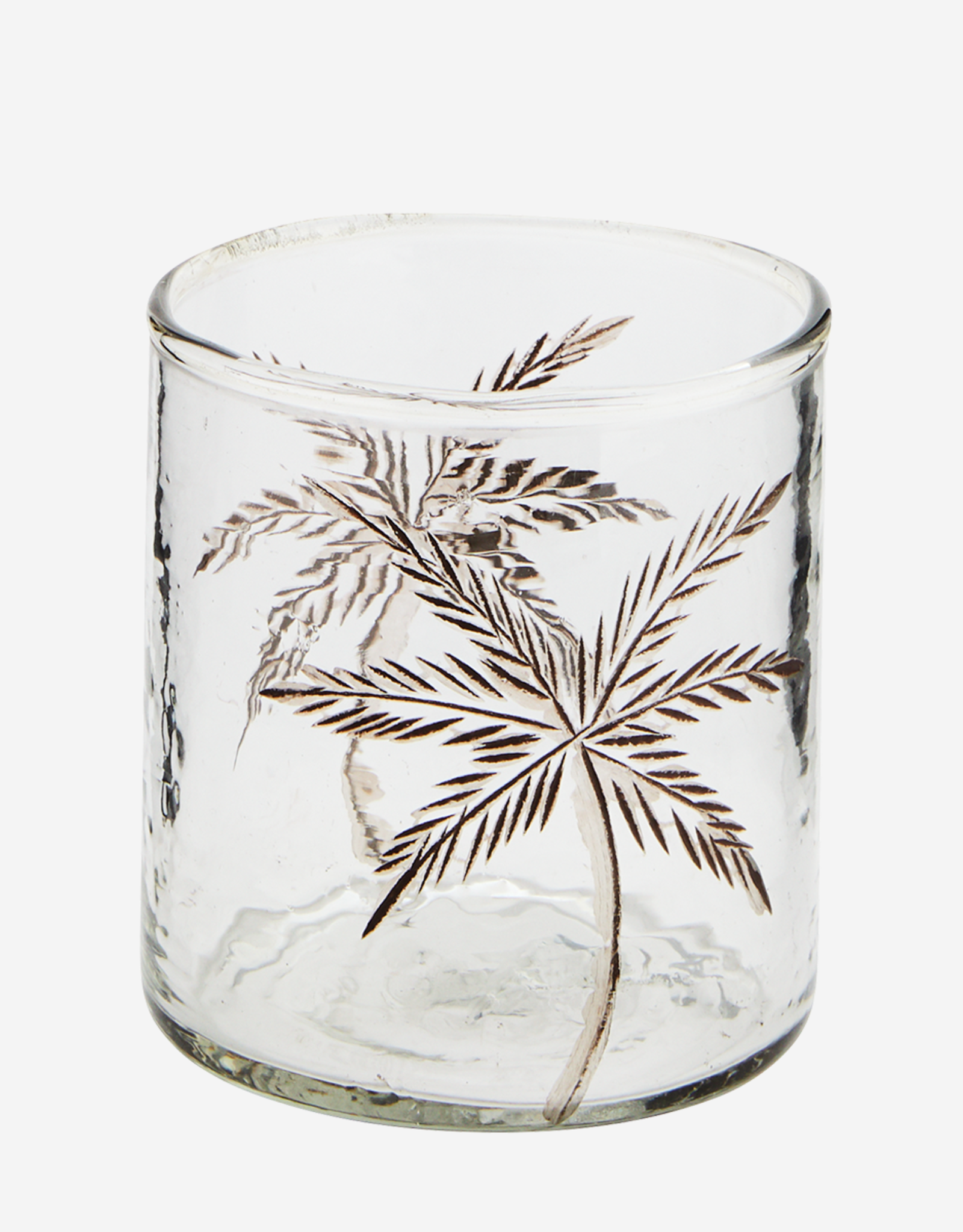 Madam Stoltz Glass votive w/ cutting M