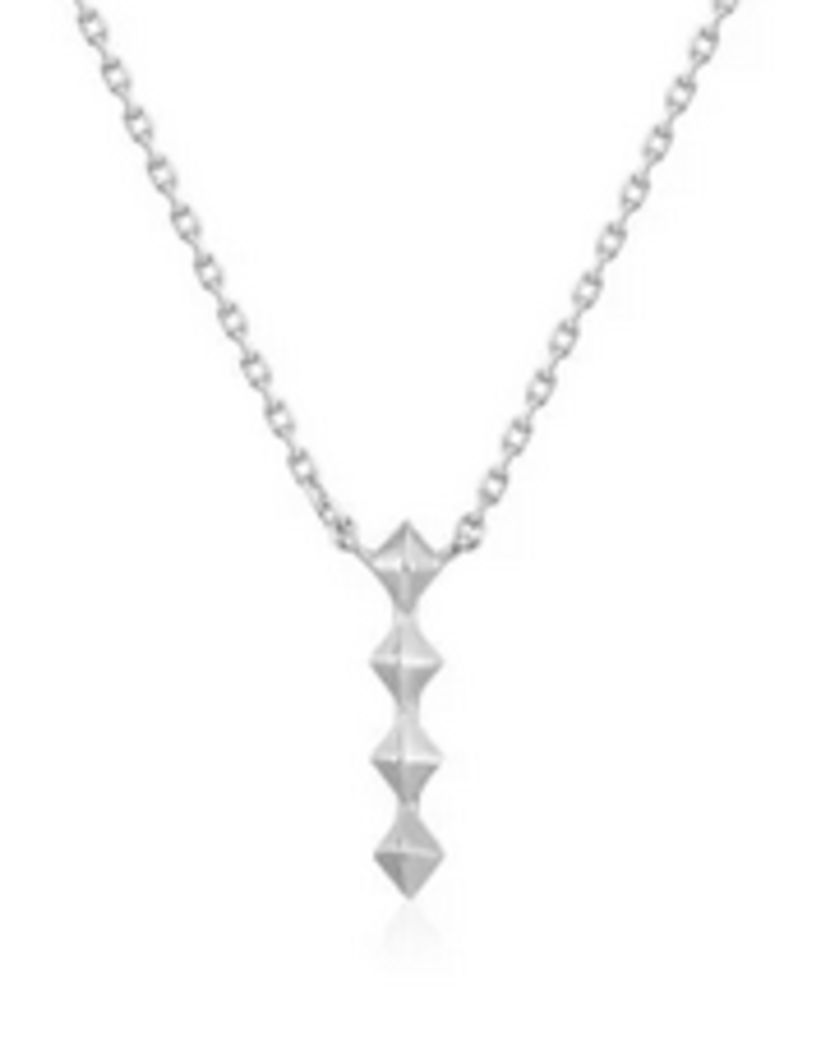 Ania Haie Ania Haie - spike drop necklace silver