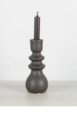 Bloomingville  Candlestick black stoneware M