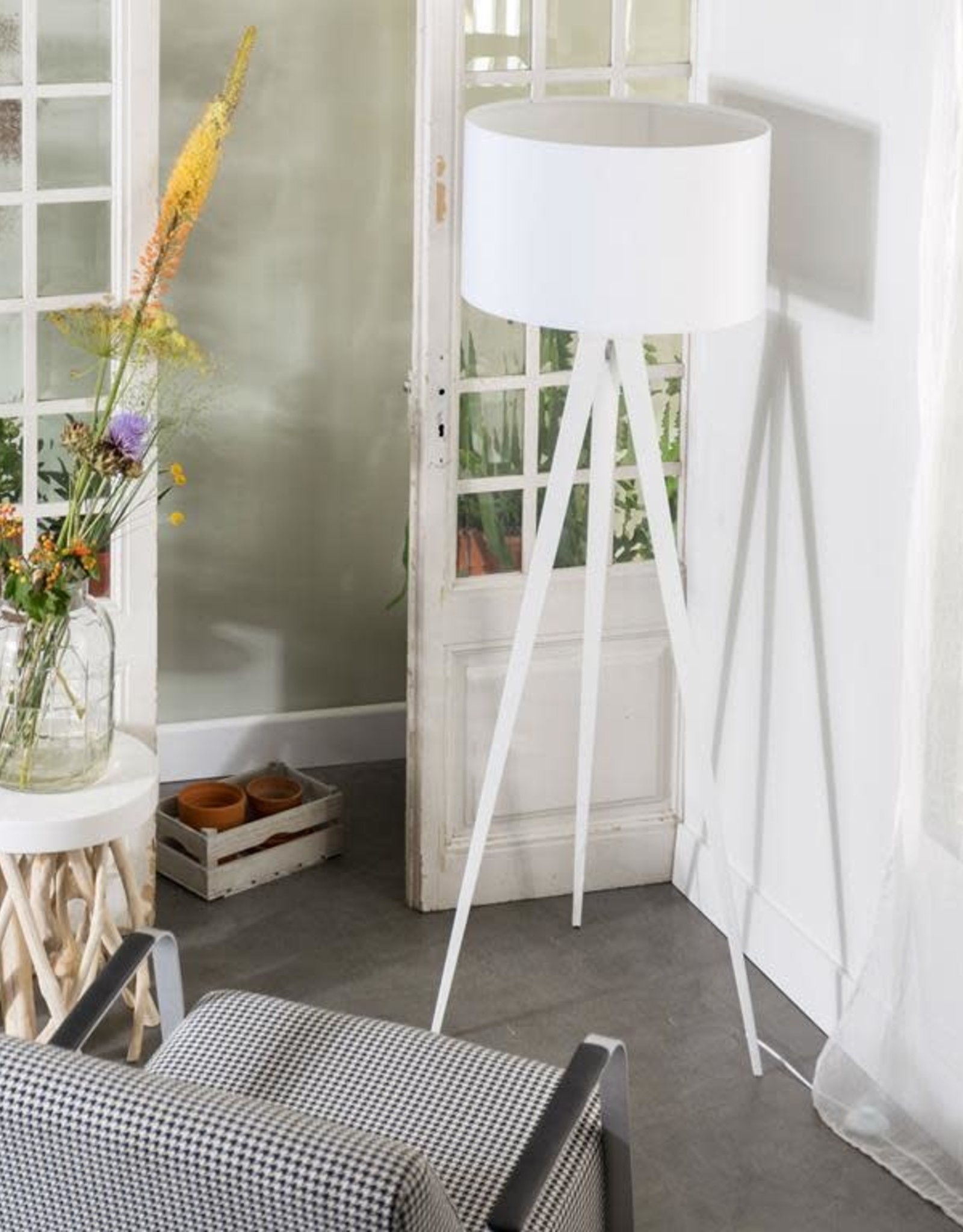 Staanlamp - Tripod  White - White legs