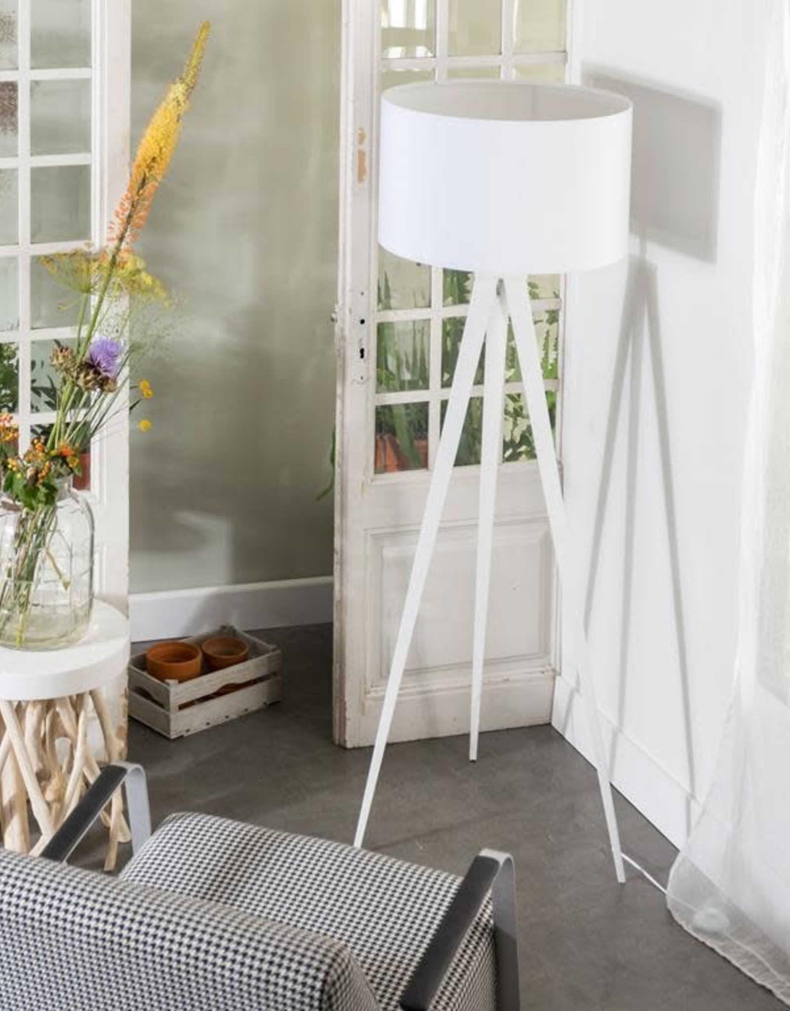 Zuiver - Floor lamp Tripod  White - White legs