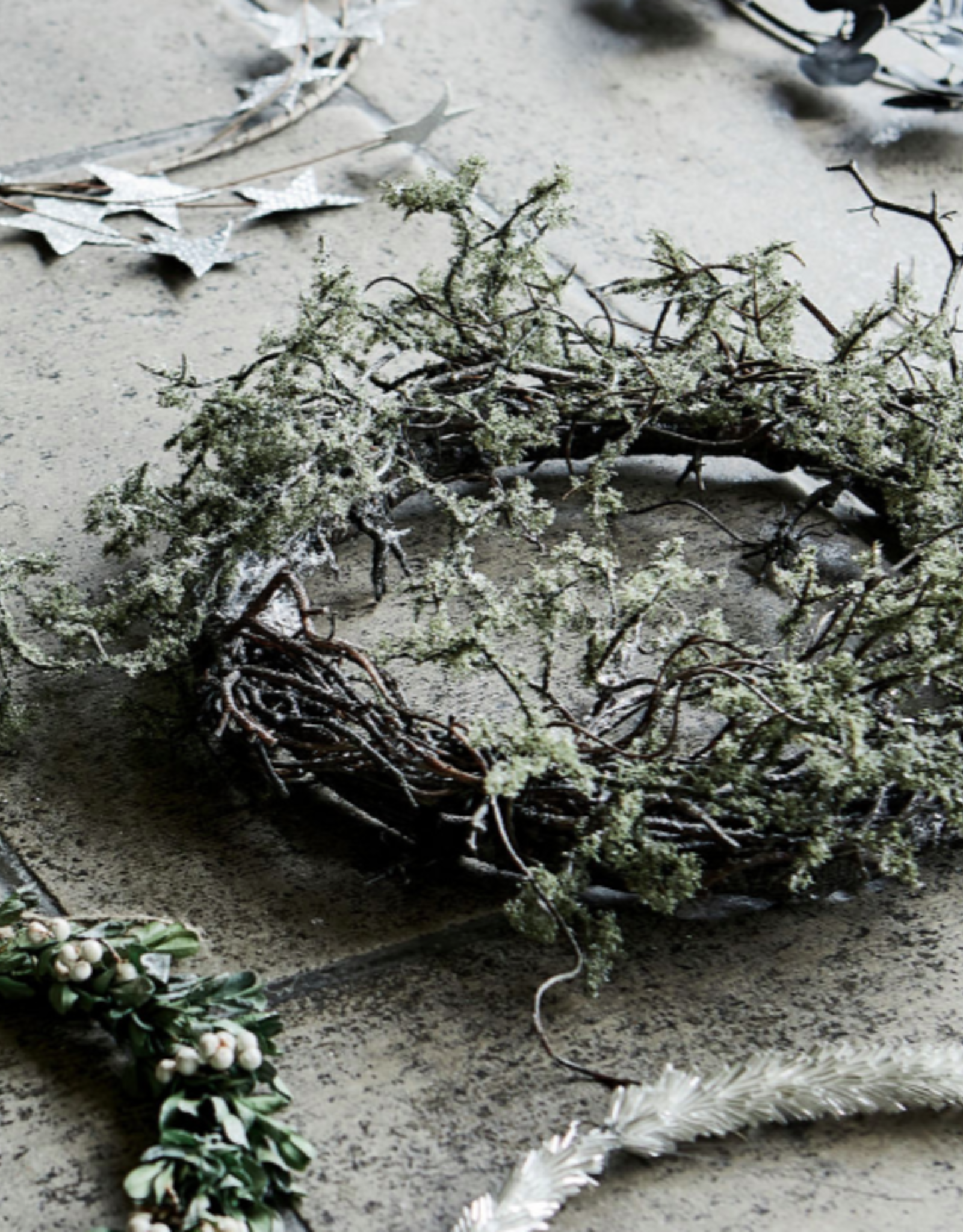 House Doctor Krans- Wreath Wild moss nature