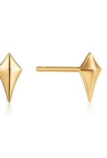 Ania Haie Oorbellen - Diamond shape stud - goud