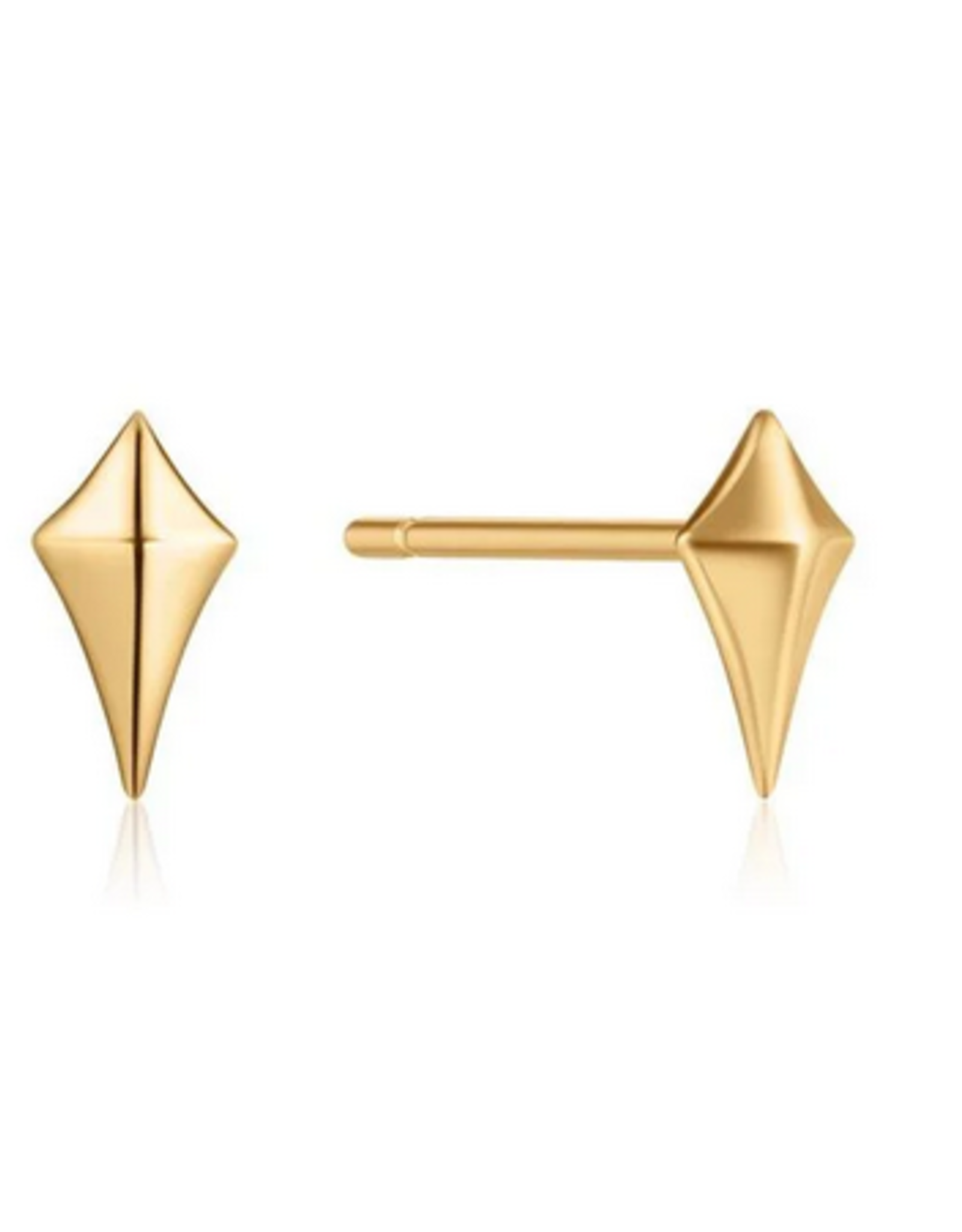 Ania Haie Oorbellen - Diamond shape stud - goud