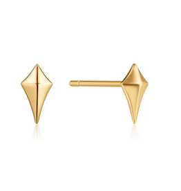 Ania Haie Oorbellen - Diamond shape stud - goud