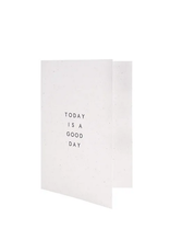 Zusss Wenskaart - Good day - gerecycled natural