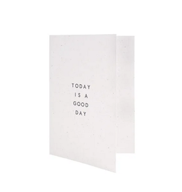 Zusss Wenskaart - Good day - gerecycled natural