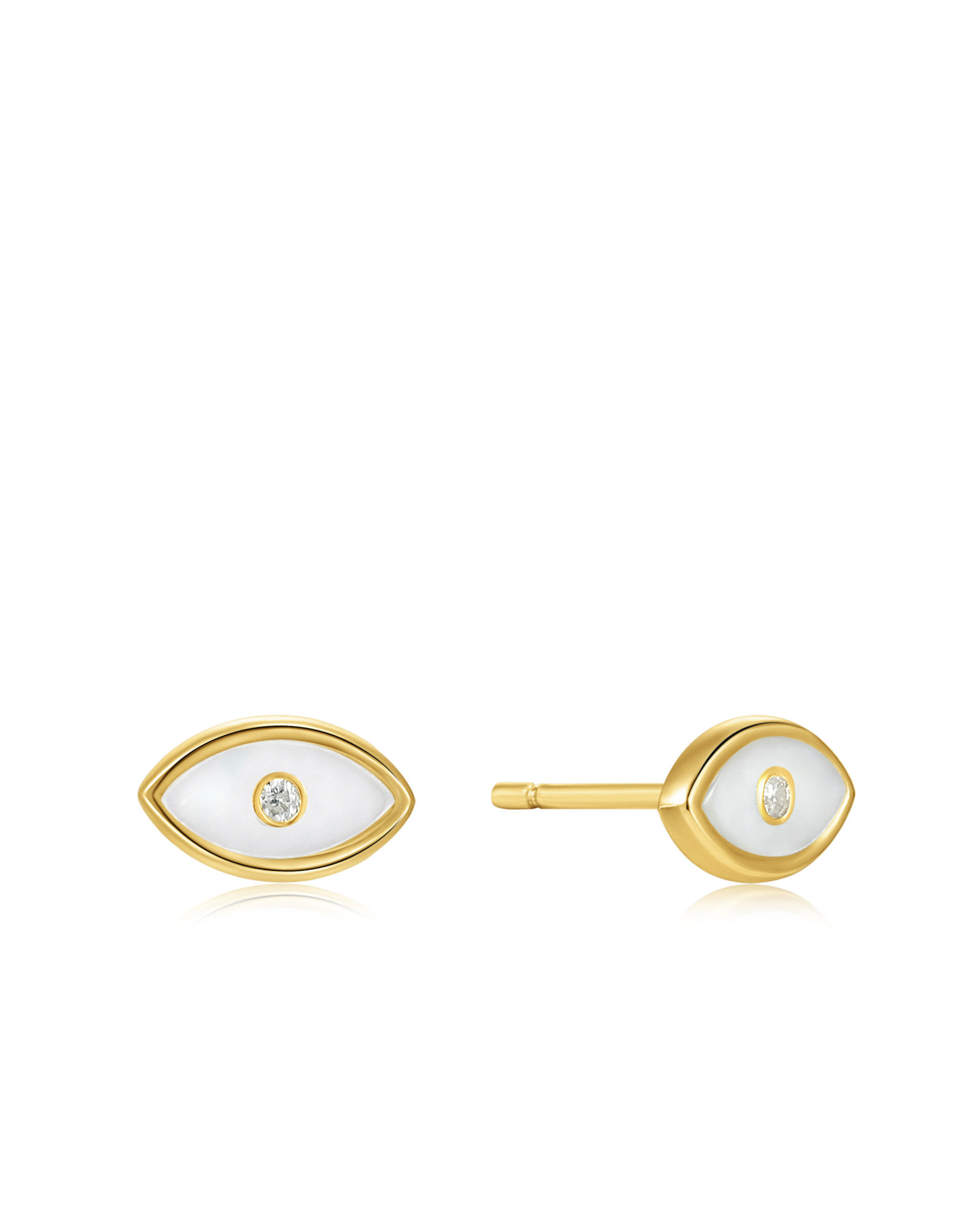 Ania Haie Oorbellen - Evil eye stud - goud