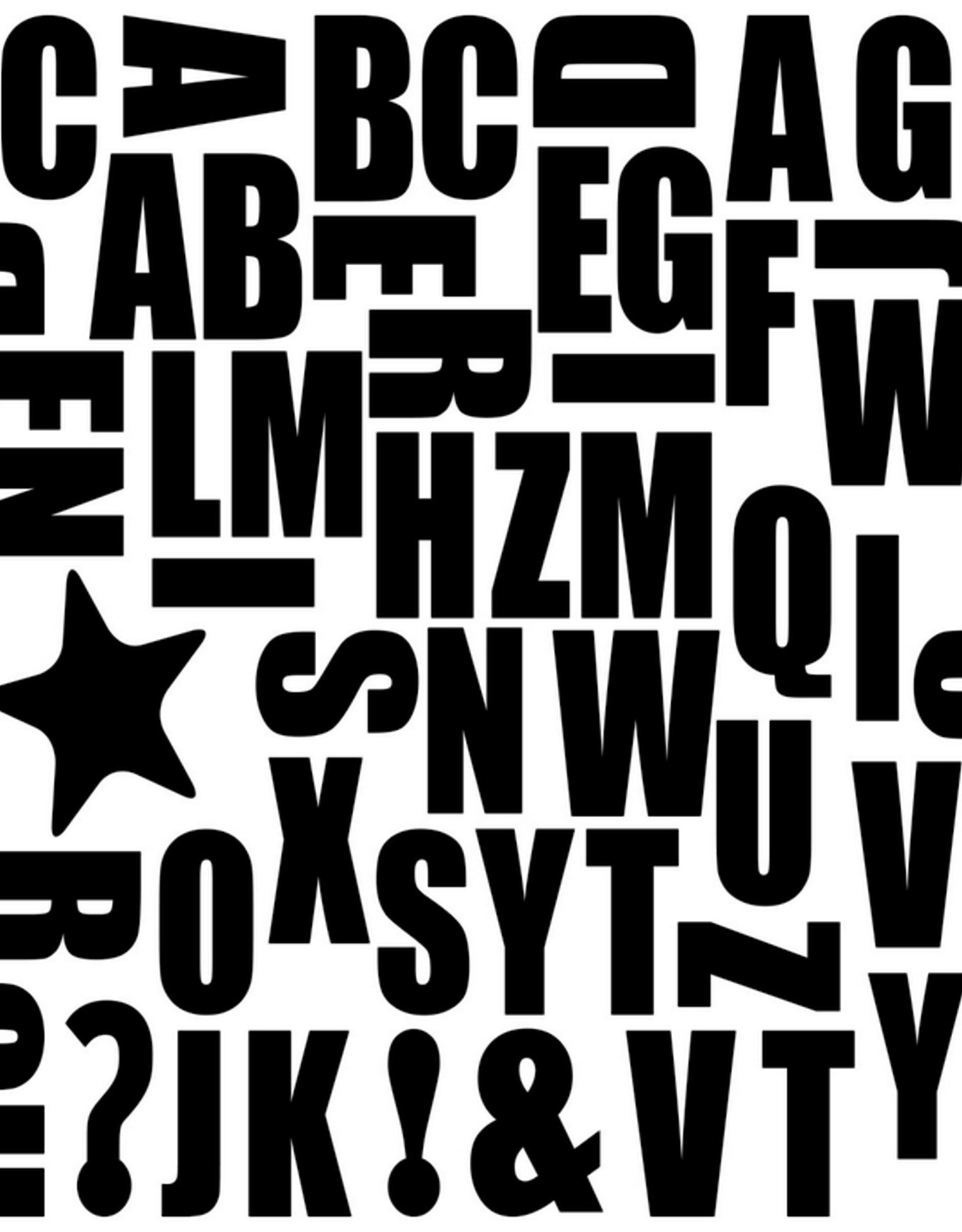 Groovy Magnets Magneet ABC - zwart