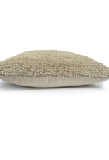 Malagoon - Turfed solid cushion - cocoon beige