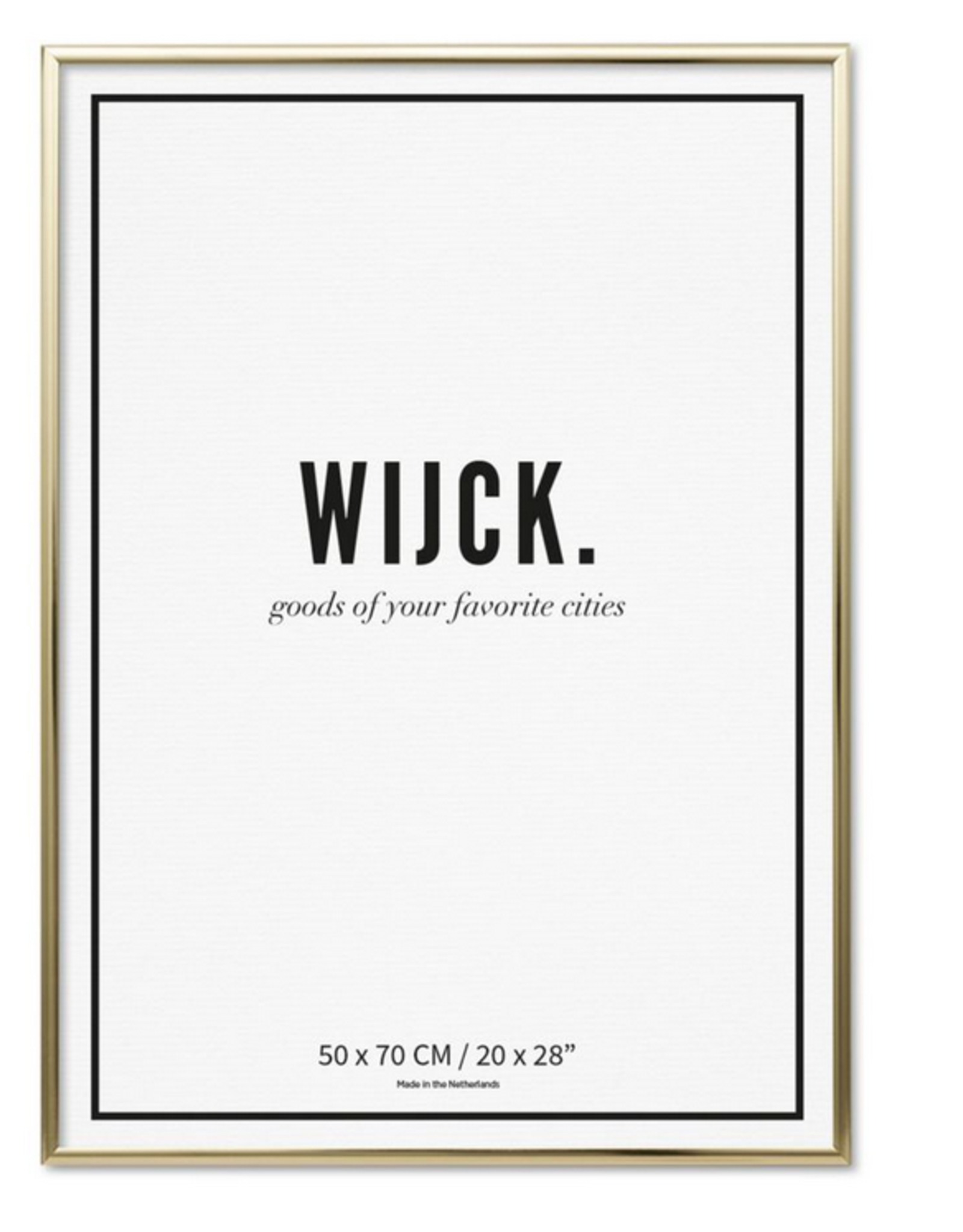 Wijck Wijck - Kader - 30x40 - Goud alu