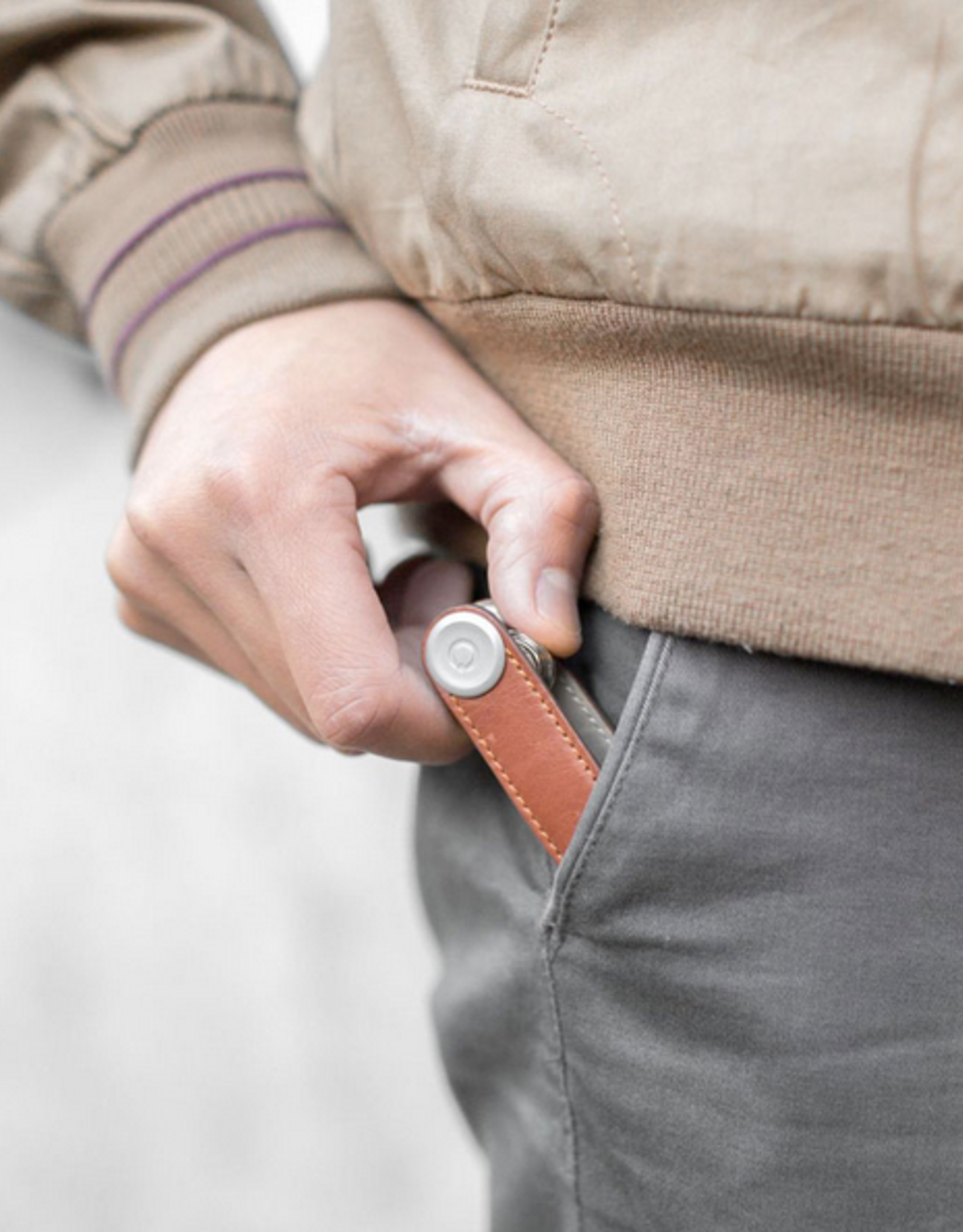 Orbitkey Key organiser - Cognac/Tan